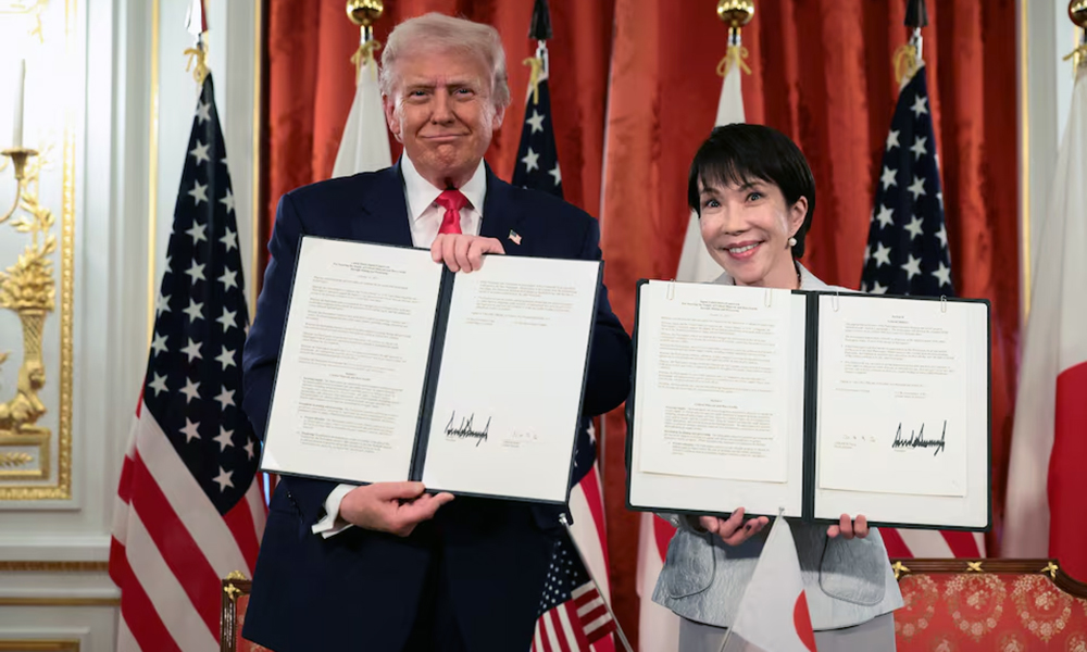 Trump praises Japan’s ‘great’ female leader in talks on trade, critical minerals