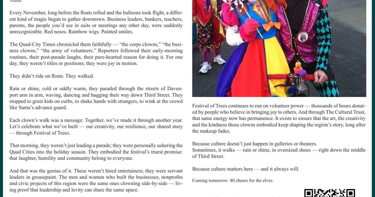 Quad Cities Cultural Trust - Ad from 2025-10-29