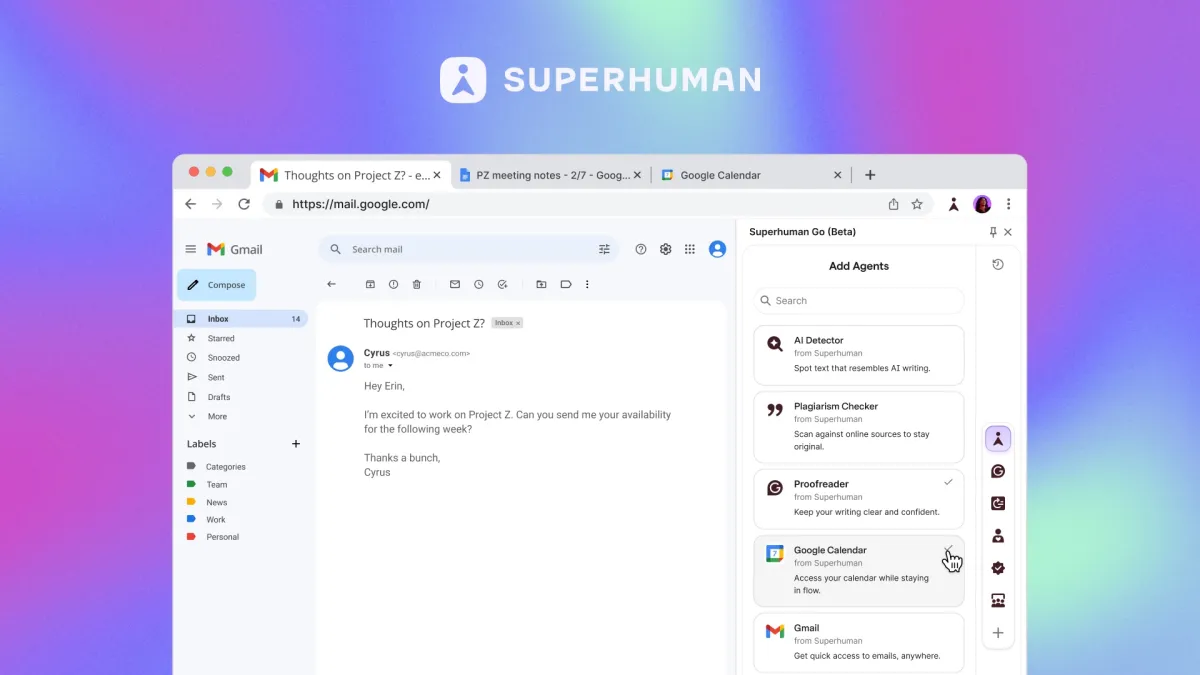 Grammarly rebrands to 'Superhuman,' launches a new AI assistant
