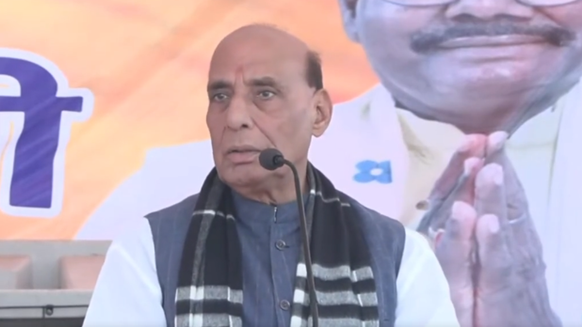 RJD defamed Bihar across world: Rajnath Singh in Darbhanga