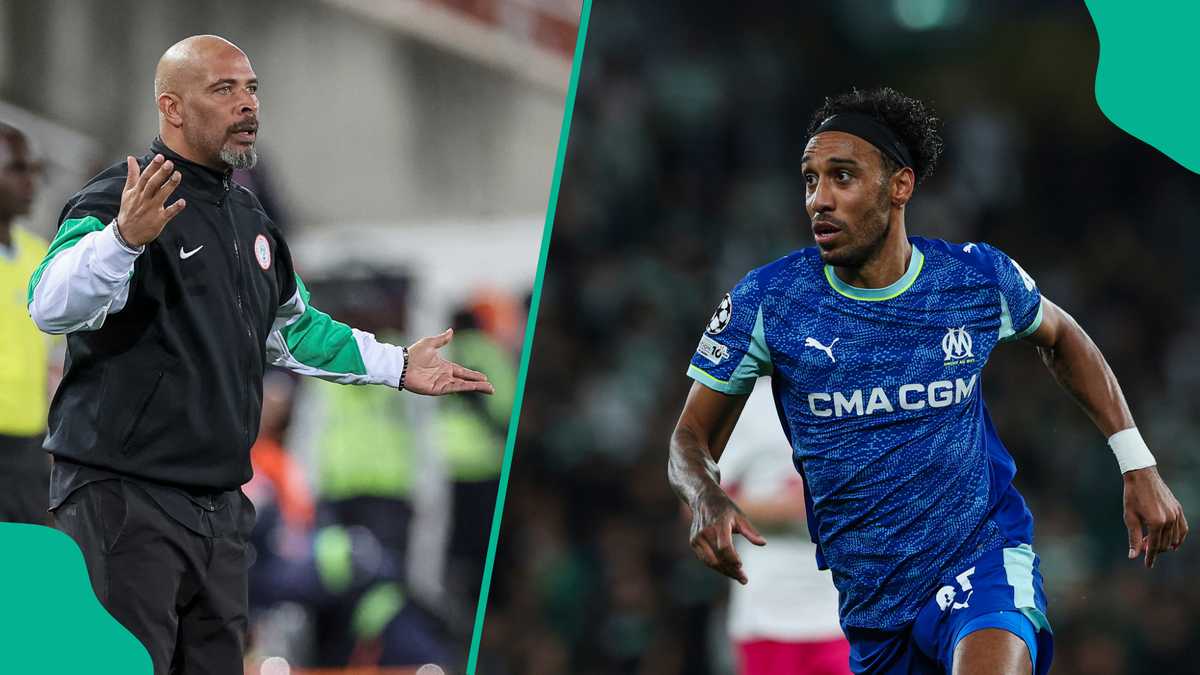 Super Eagles coach Eric Chelle assesses Pierre-Emerick Aubameyang after watching him in the UCL