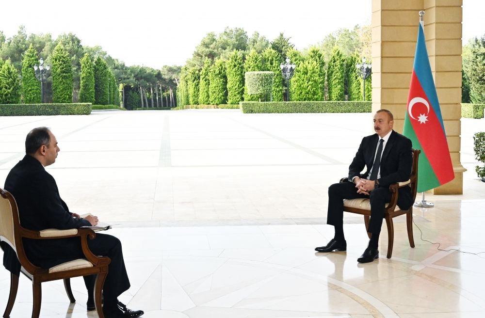 Chronicles of Victory: President Ilham Aliyev interviewed by Russian Interfax on October 28, 2020 (PHOTO/VIDEO)