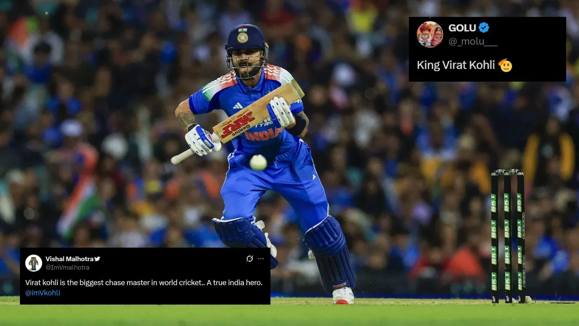 “Baap of ODI Virat Kohli is back” - Fans hail Indian superstar after 74* in AUS vs IND 2025 3rd match