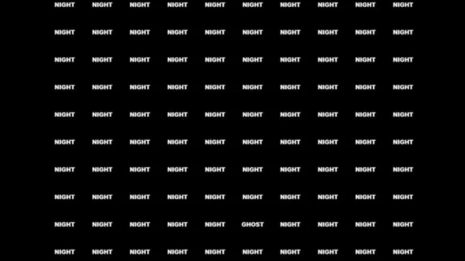 Can You Spot The 'Ghost' In The Nights?