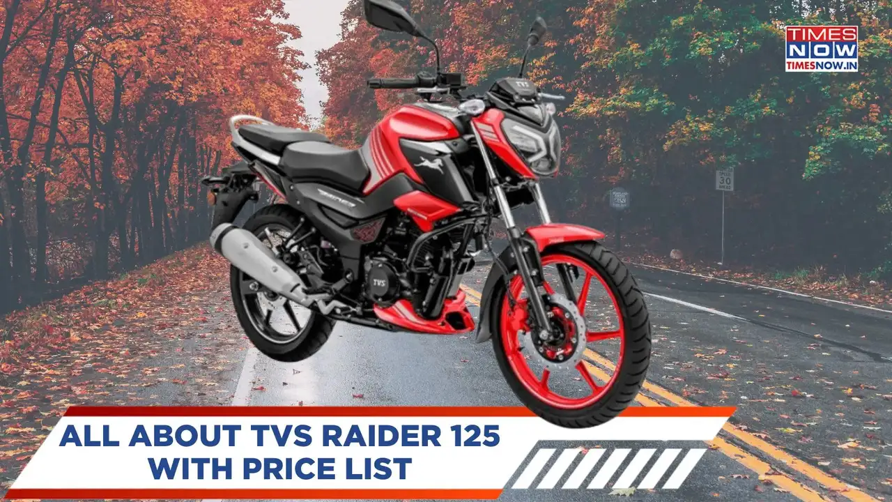 TVS Raider 125 - 2025 Price List, Design, Mileage, Engine, Colours And More