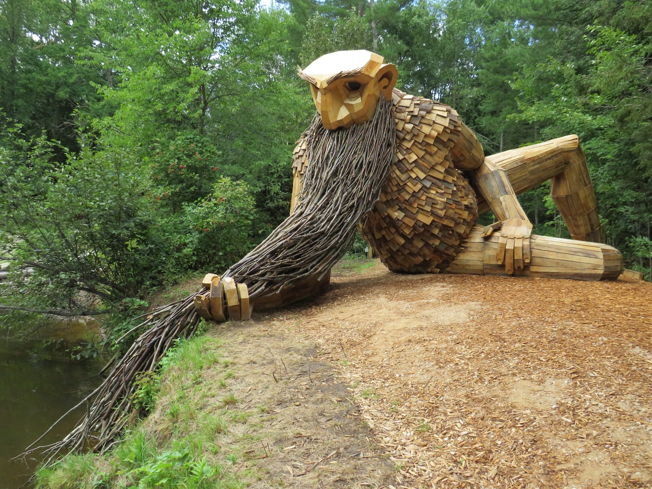Upper Peninsula’s giant troll sculpture remains open for winter visitors
