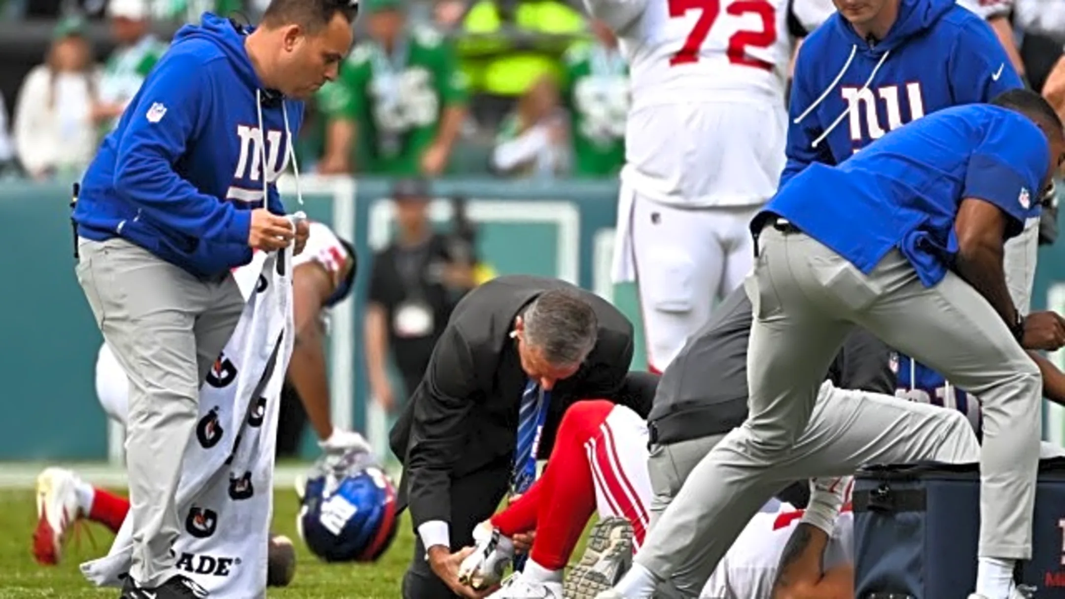 Giants Lose Skattebo To Brutal Injury In 38-20 Loss To Eagles
