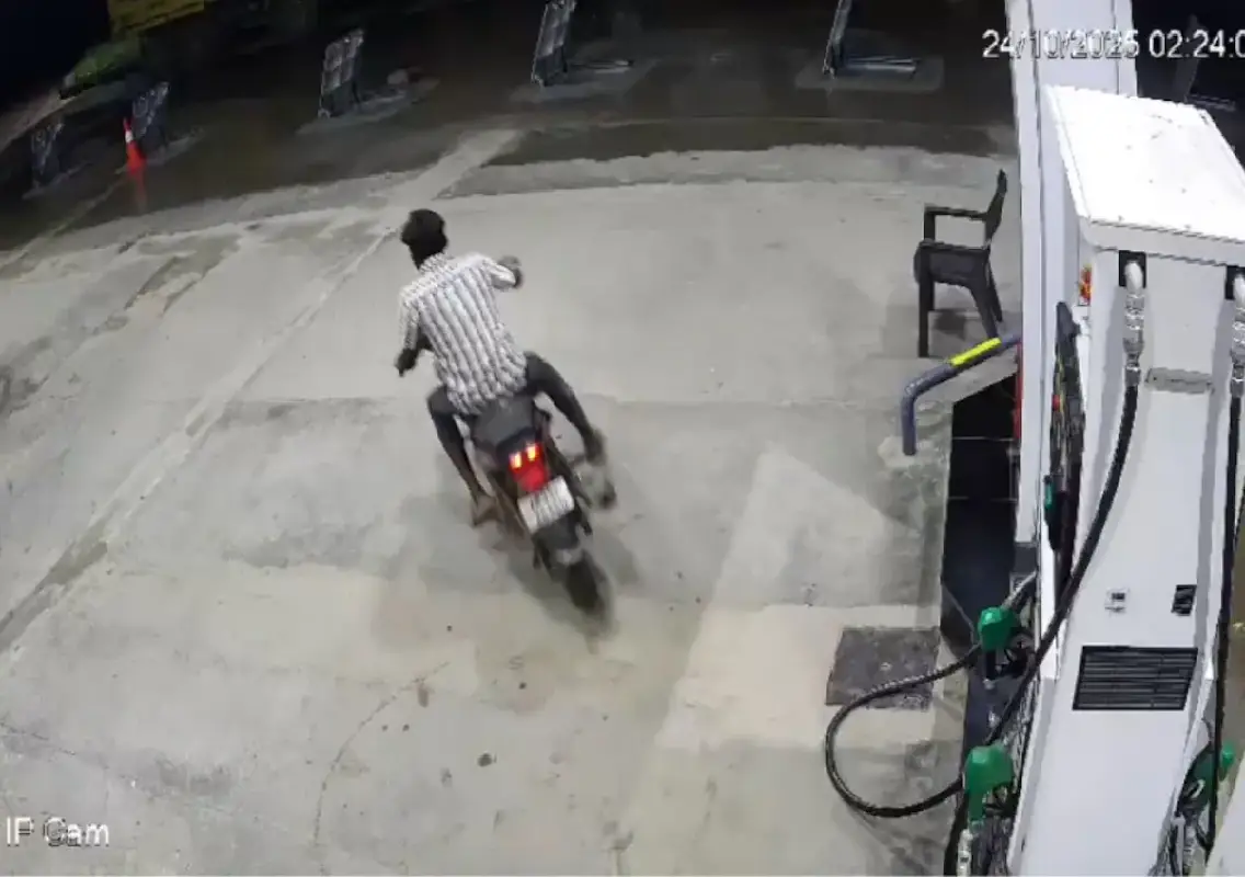 Kurnool bus fire: CCTV shows biker’s erratic ride before fatal crash