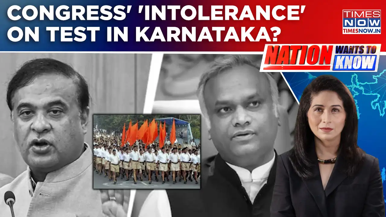 Karnataka: First 'RSS Ban' Call, Now 'Baiting' Assam? Priyank Kharge vs Himanta Sarma | Watch NWTK