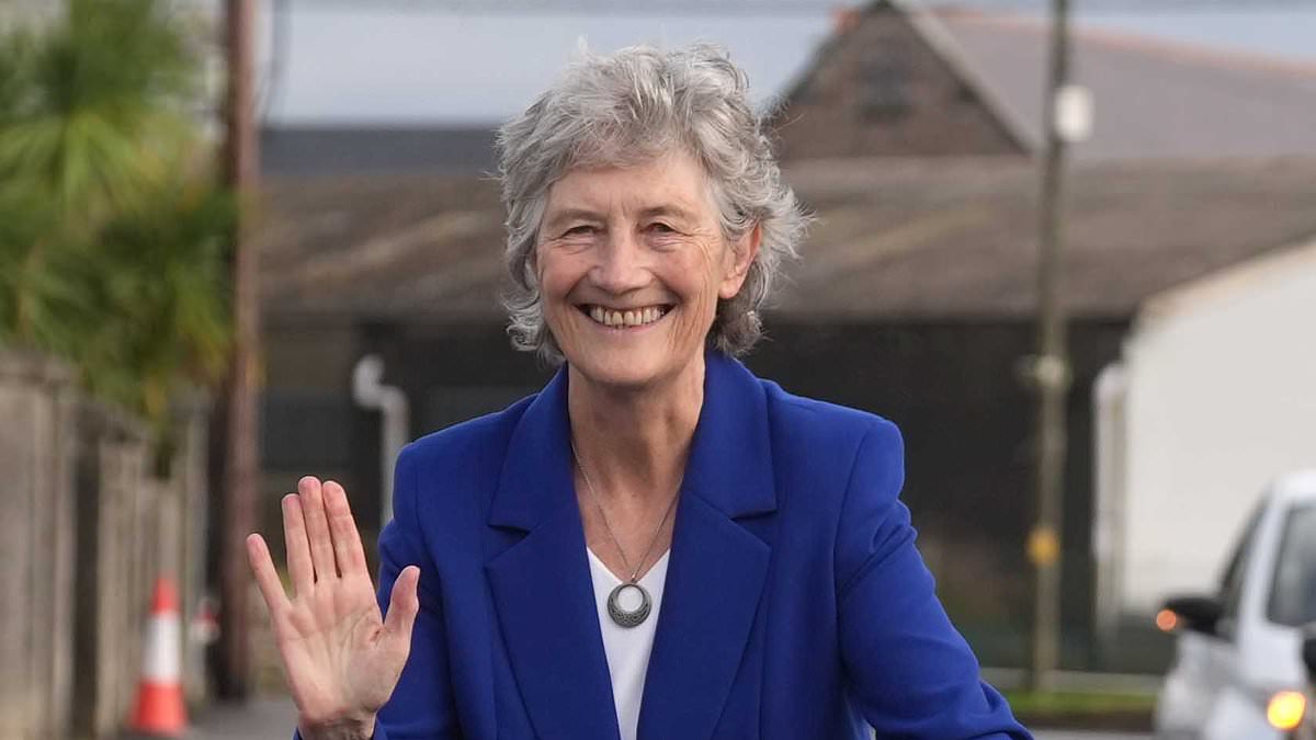 Left-winger is set to become new Irish president as rival accepts defeat in race to replace Michael D Higgins