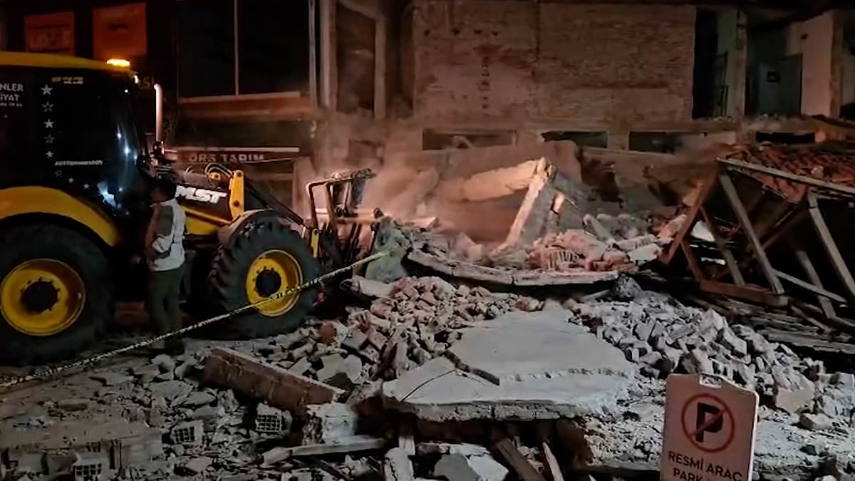 Moment 6.1 magnitude earthquake hits Turkey: CCTV shows buildings shaking as residents rush for cover