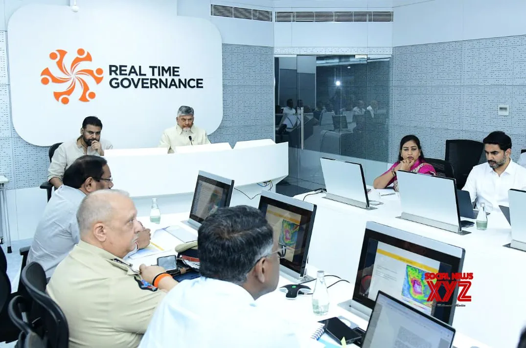 Amaravati: N. Chandrababu Naidu Reviews Cyclone Montha Preparedness #Gallery