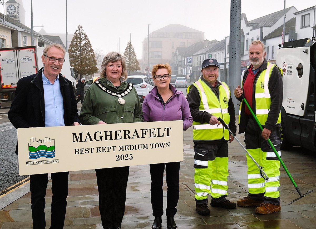 Magherafelt celebrates picking up coveted Best Kept Medium Town award