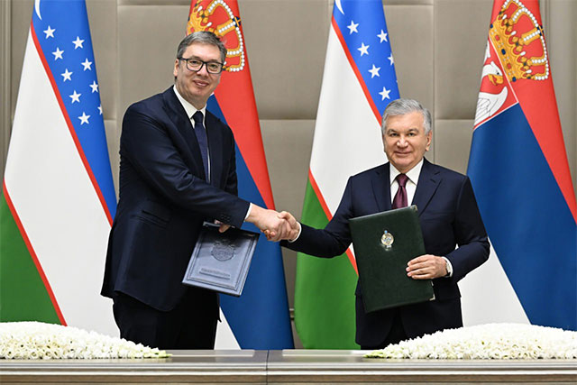 Presidents of Uzbekistan and Serbia Sign Joint Declaration - UzDaily.uz