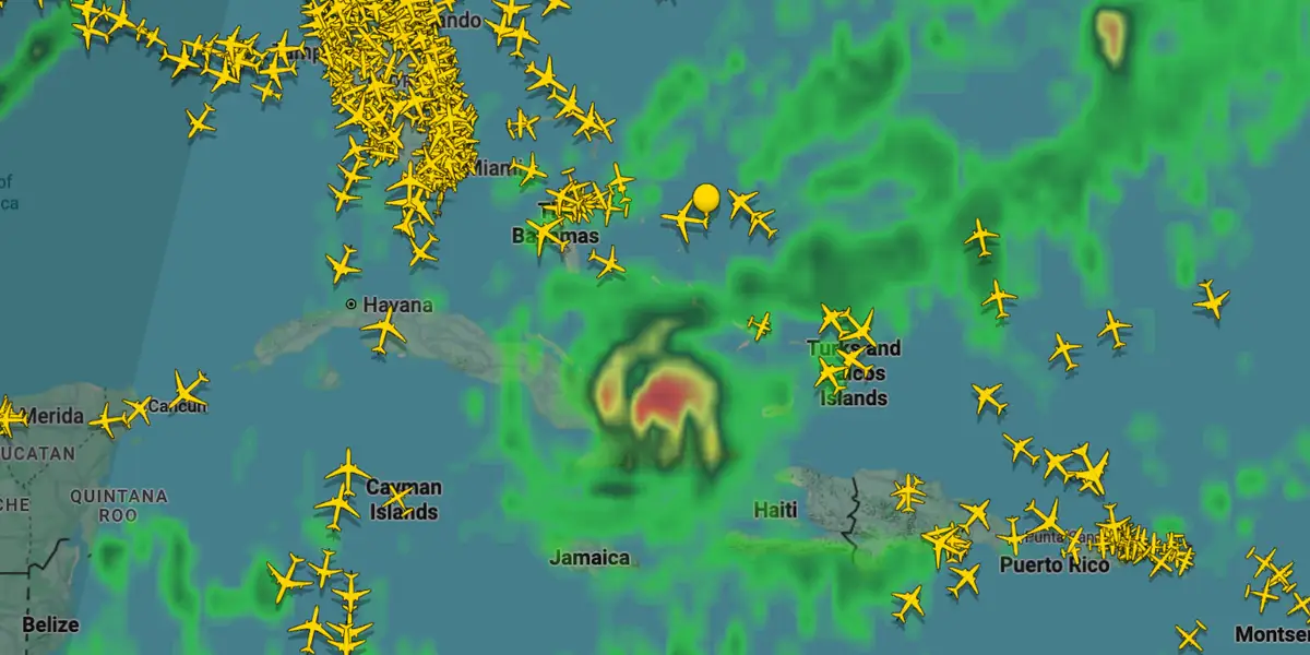 Hurricane Melissa: Map Shows Planes Avoiding Flying Close to Storm