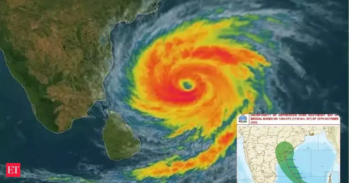 Cyclone Montha tracker: Check landfall time, path, heavy rain areas, and IMD alert
