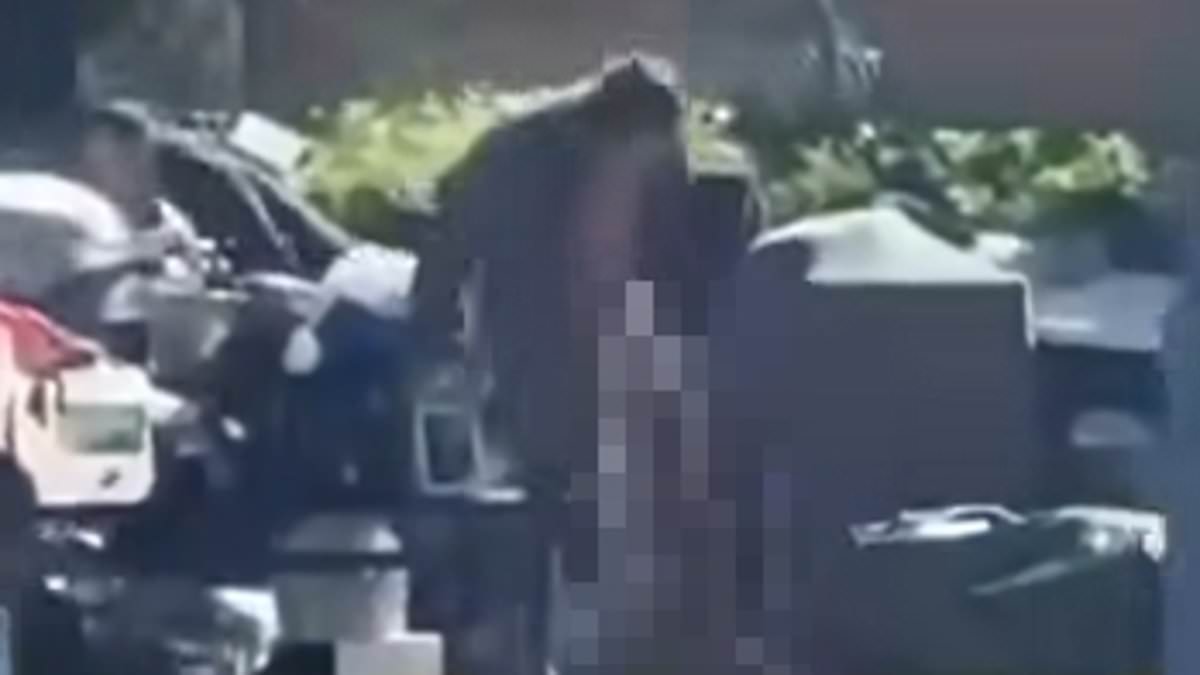 The 'disgusting' ten-second video that's tipped a working class town over the edge after 'junkies' set up a skid-row style camp in the main street