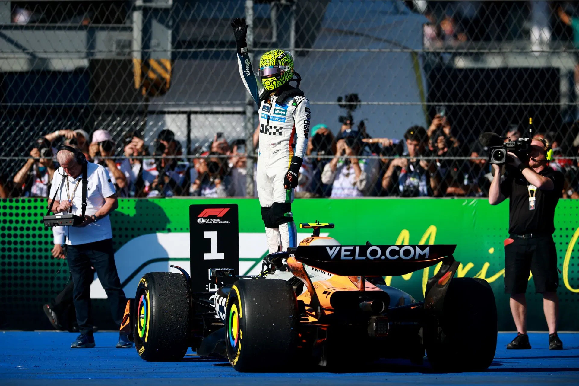 Lando Norris gets mercilessly booed by the crowd after winning the F1 Mexican GP