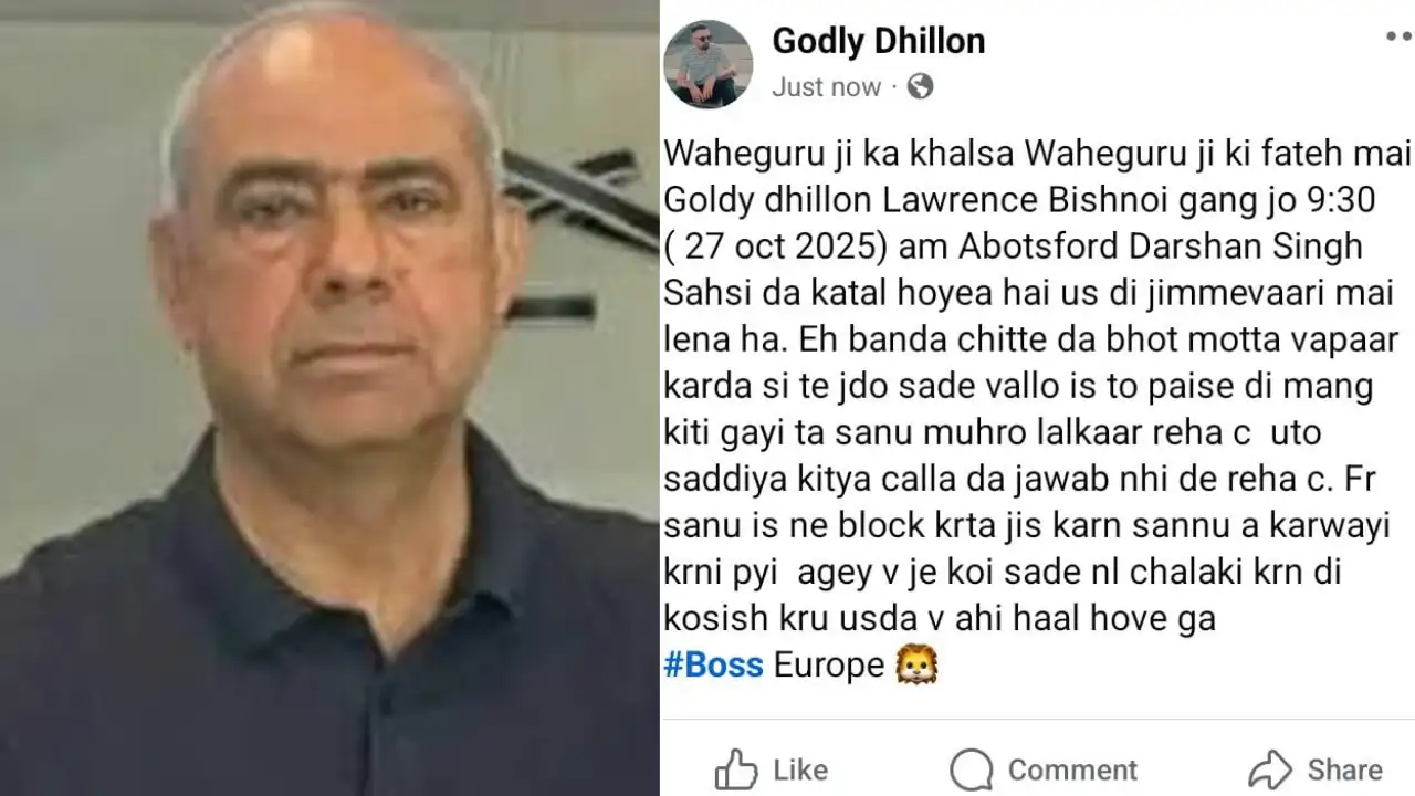 Indian-origin businessman killed in Canada: Bishnoi group claims responsibilty