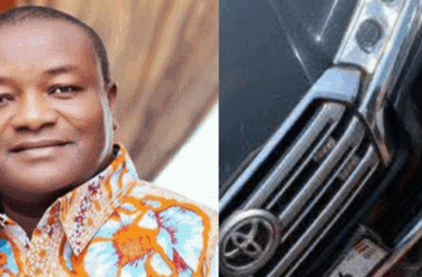 Hassan Ayariga’s V8 crashes at Ashaiman overhead