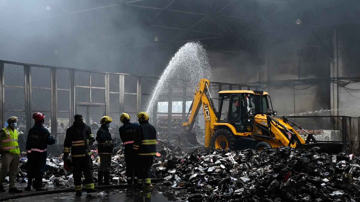 Massive fire at Moosapet ICD warehouse destroys stocks