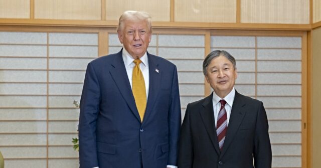 Trump Meets with Japanese Emperor Naruhito at Imperial Palace