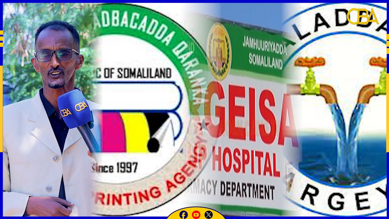 “Lacagaha dadka lagaga qaado Cisbitaalka Guud, Wakaaladda Biyaha ee Hargaysa iyo Madbacadda.