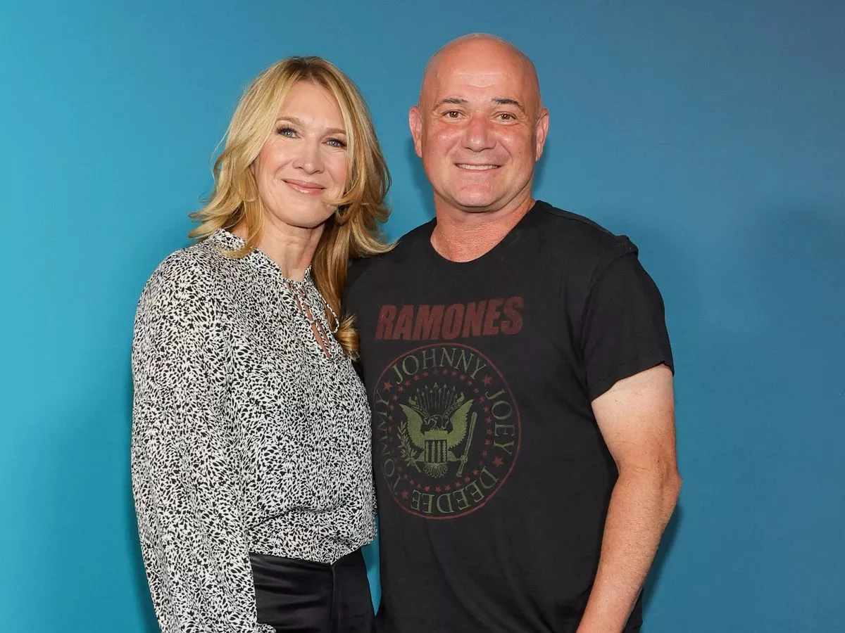 Andre Agassi and Steffi Graf look unrecognisable in 33-year-old snap before they got married