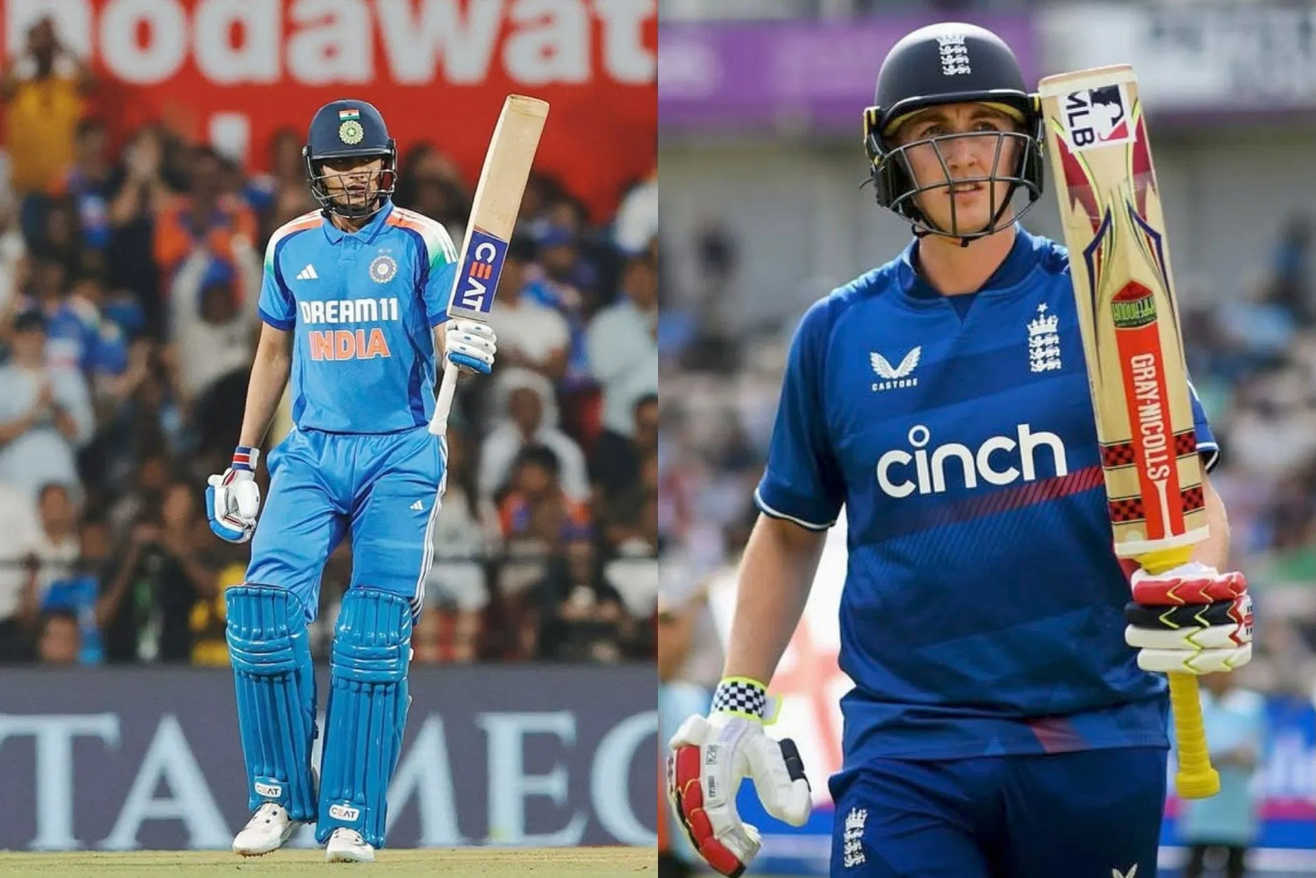 Shubman Gill vs Harry Brook - comparing their stats after 33 ODIs