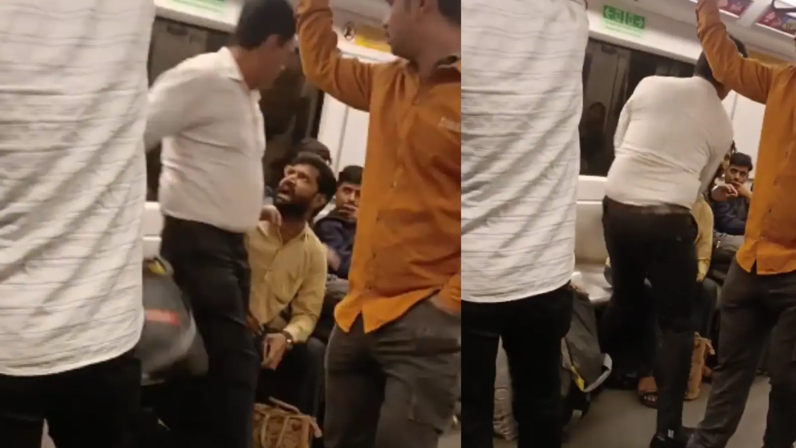 ‘Seat Se Zyada Ego Tight Hota Hai’: Tense Scene Inside Delhi Metro As Heated Argument Escalates Into Fight | Video