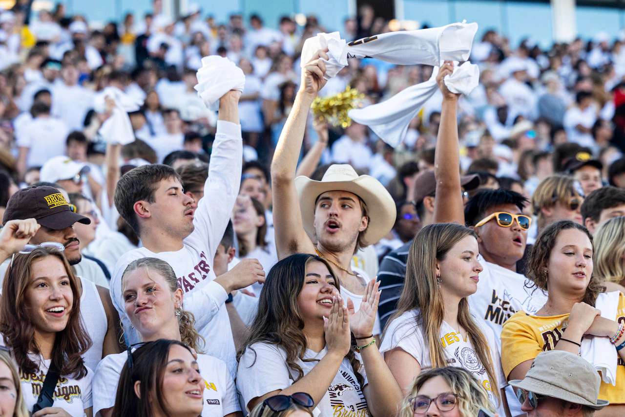 ‘This is our moment, Kalamazoo’: Hype is real as massive crowd expected for CMU-WMU game