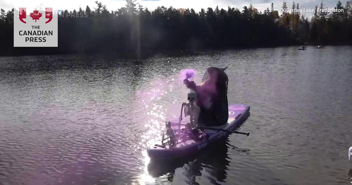 Witches and warlocks take part in 'magical' day on Fredericton lake for Halloween