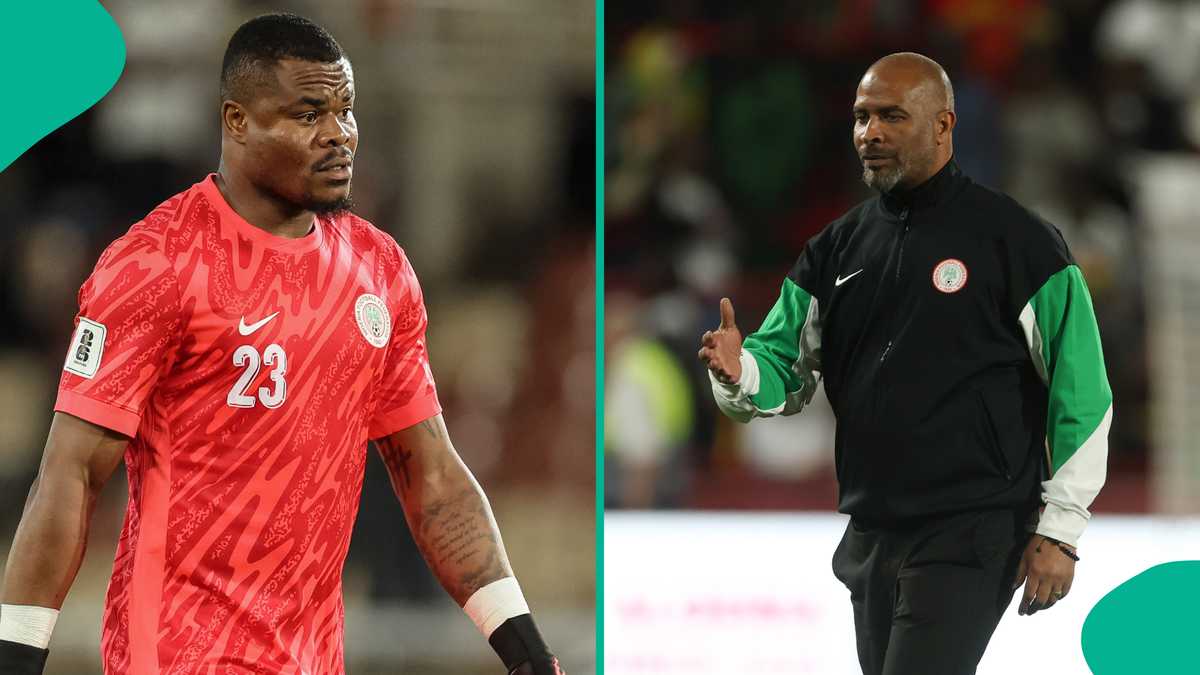 Eric Chelle defends Super Eagles goalkeeper Stanley Nwabali amid criticism from Nigerians