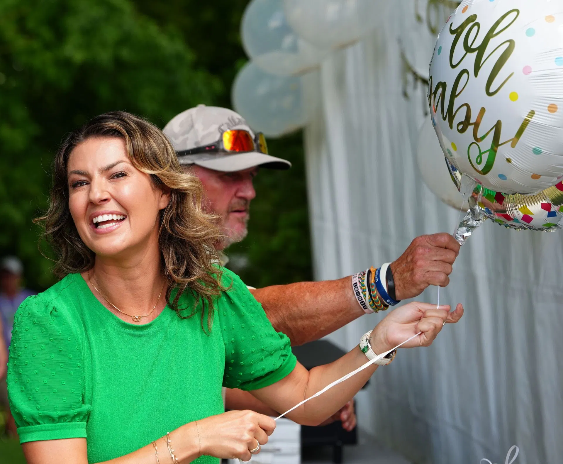Amanda Balionis dons champagne-colored slip dress at the "closing gala" ahead of the final round at Asia-Pacific Amateur Championship