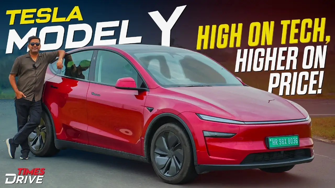 Tesla Model Y first drive review | Features, Tech & Range Test on Indian Roads | Times Drive