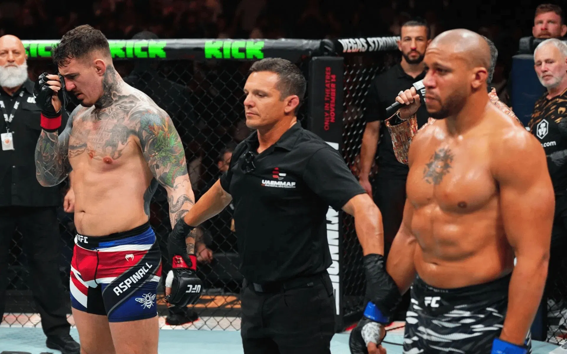 Former UFC champion provides solution to eye-pokes after Tom Aspinall vs. Ciryl Gane ends in no contest