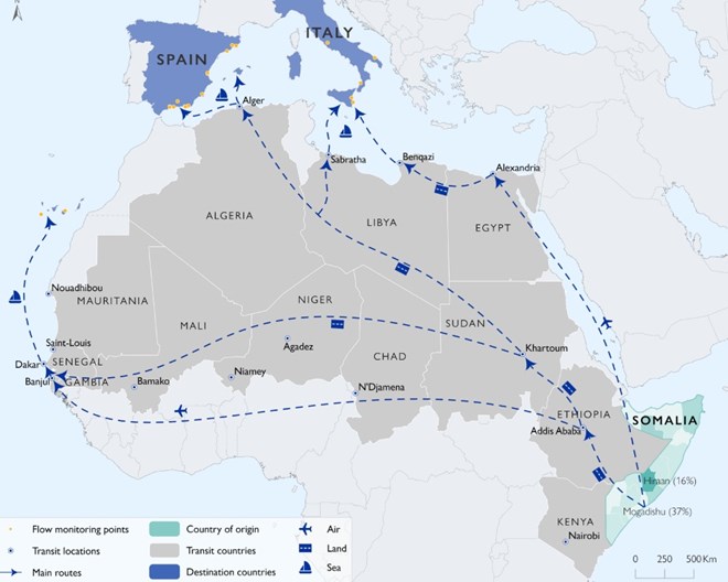 Somali migration to Europe surges threefold in 2025, IOM report shows
