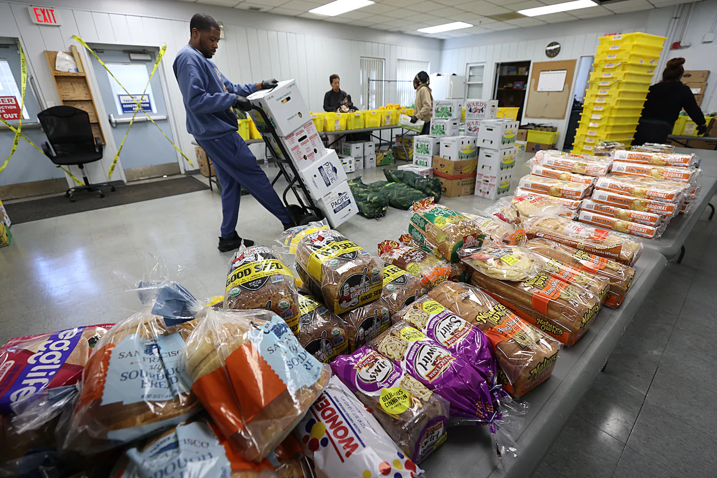 Without SNAP benefits, relief in other states from local funding