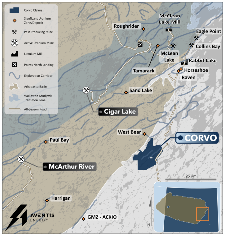 Aventis Energy Announces Filing of NI 43-101 Technical Report on the Corvo Uranium Project
