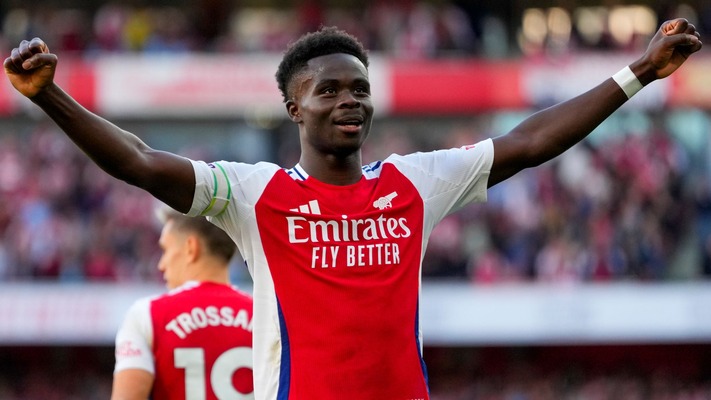 Saka confident in Arsenal’s Premier League title push
