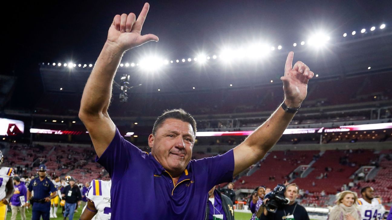 Ed Orgeron says he 'would love' to return to LSU as head coach