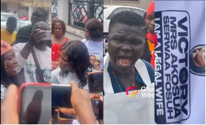 Watch as supporters for Akosua Serwaa, Odo Broni ‘clash’ outside courtroom