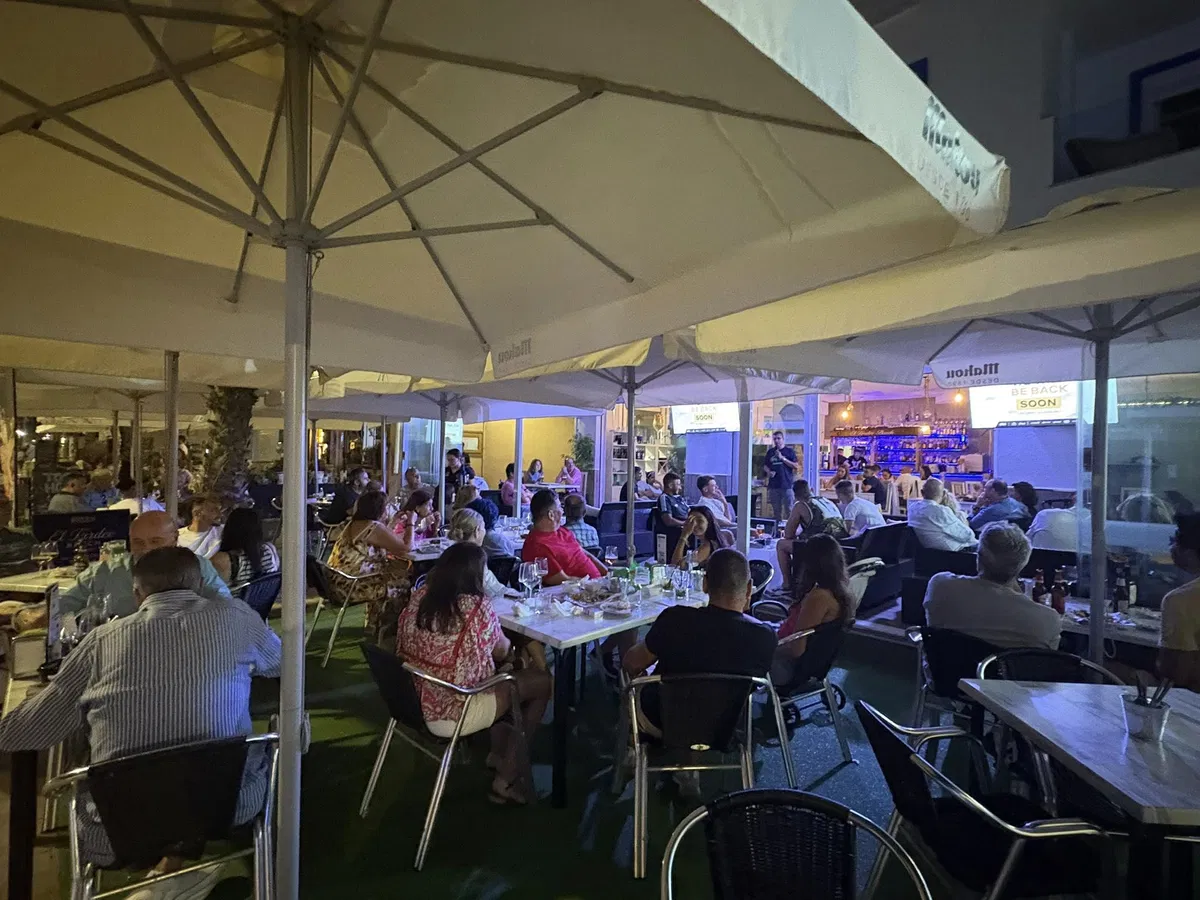 Tapas by the sea at El Tardeo Beach, Sabinillas