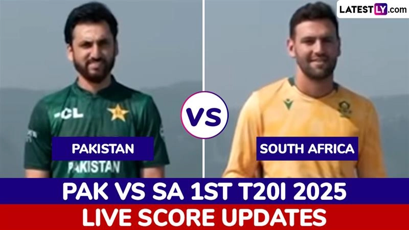 SA 74/1 in 6 Overs | Pakistan vs South Africa Live Score Updates of 1st T20I 2025: Tony de Zorzi, Reeza Hendricks Give Proteas Flying Start