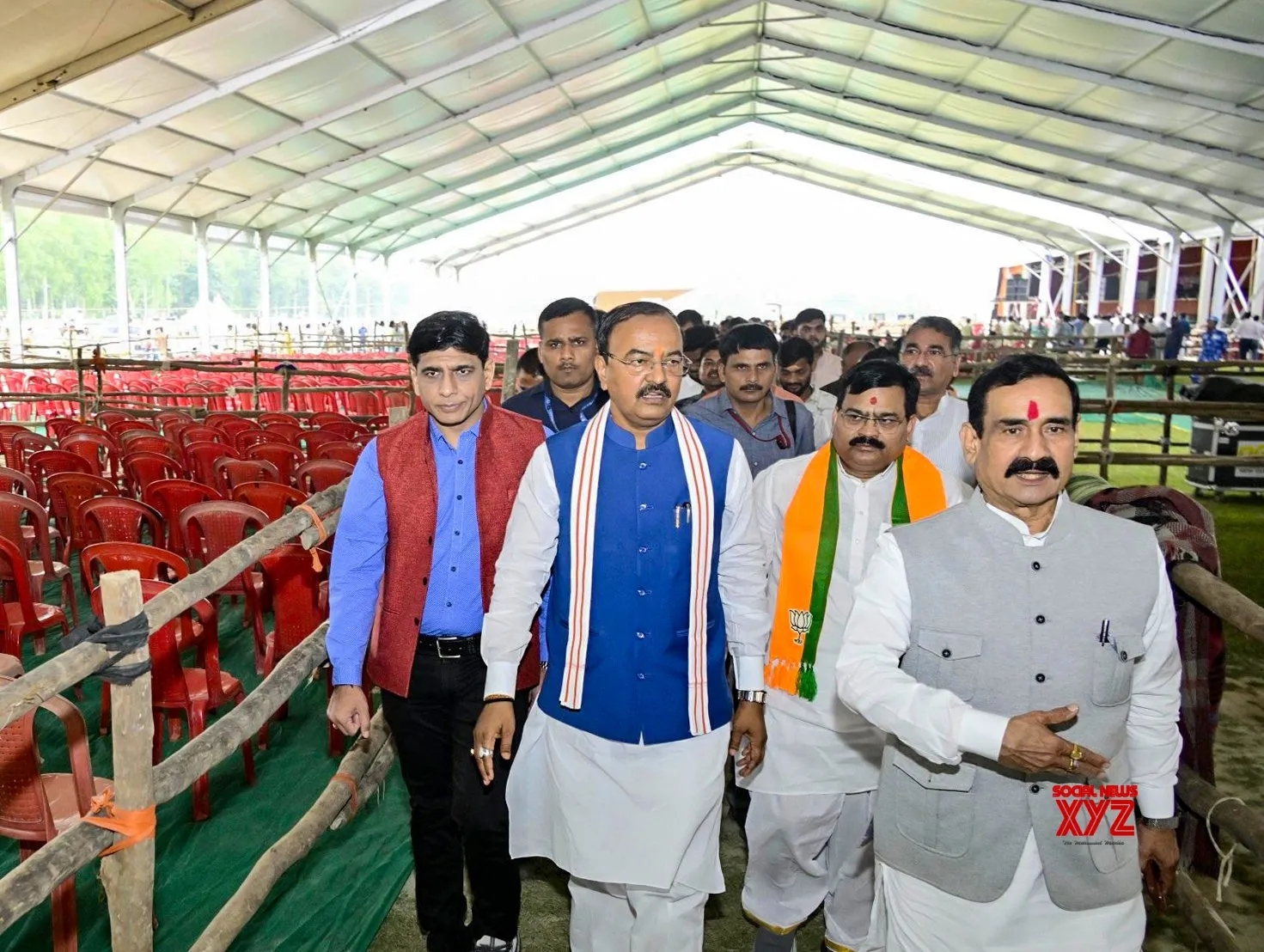 Muzaffarpur: Keshav Prasad Maurya Reviews PM Modi’s Rally Preparations #Gallery
