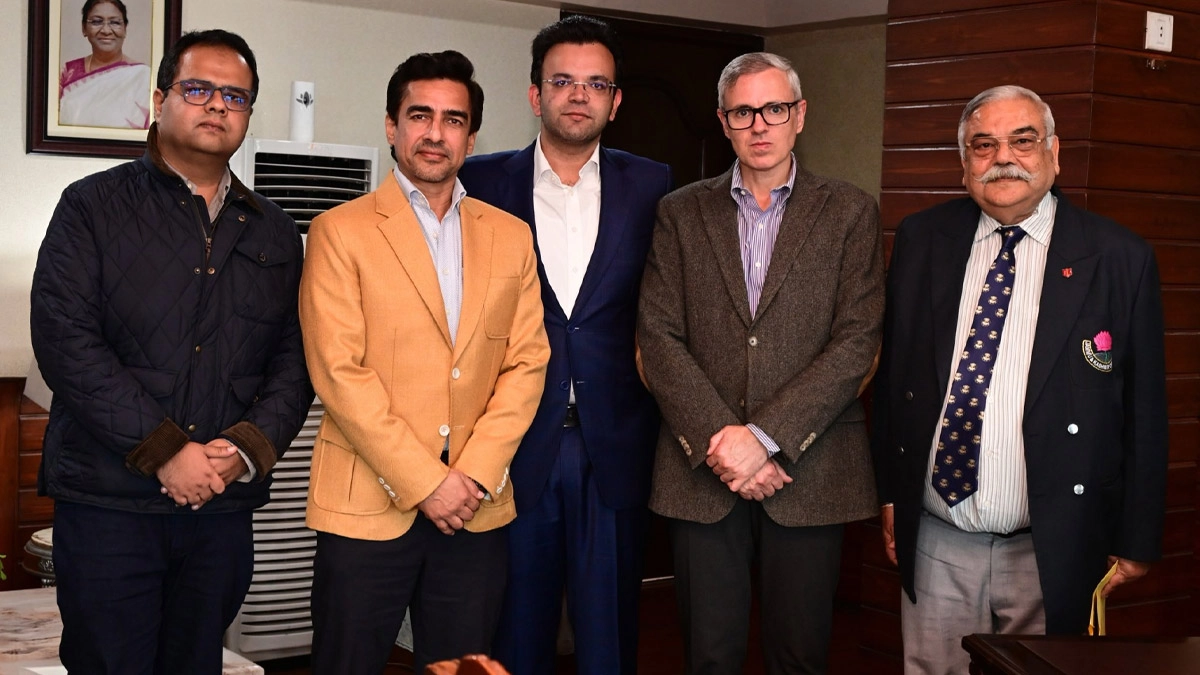 Rohan Jaitley, Mithun Manhas Meet Jammu and Kashmir Chief Minister Omar Abdullah To Boost Cricket Infrastructure (See Post)