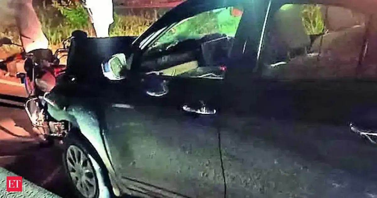 Gujarat highway shocker: Drunk teacher drags biker for nearly a kilometre on car hood, horrific videos go viral