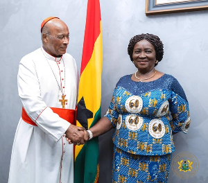 Prof Jane Naana Opoku-Agyemang welcomes Papal Envoy as Vatican hails Ghana’s moral leadership