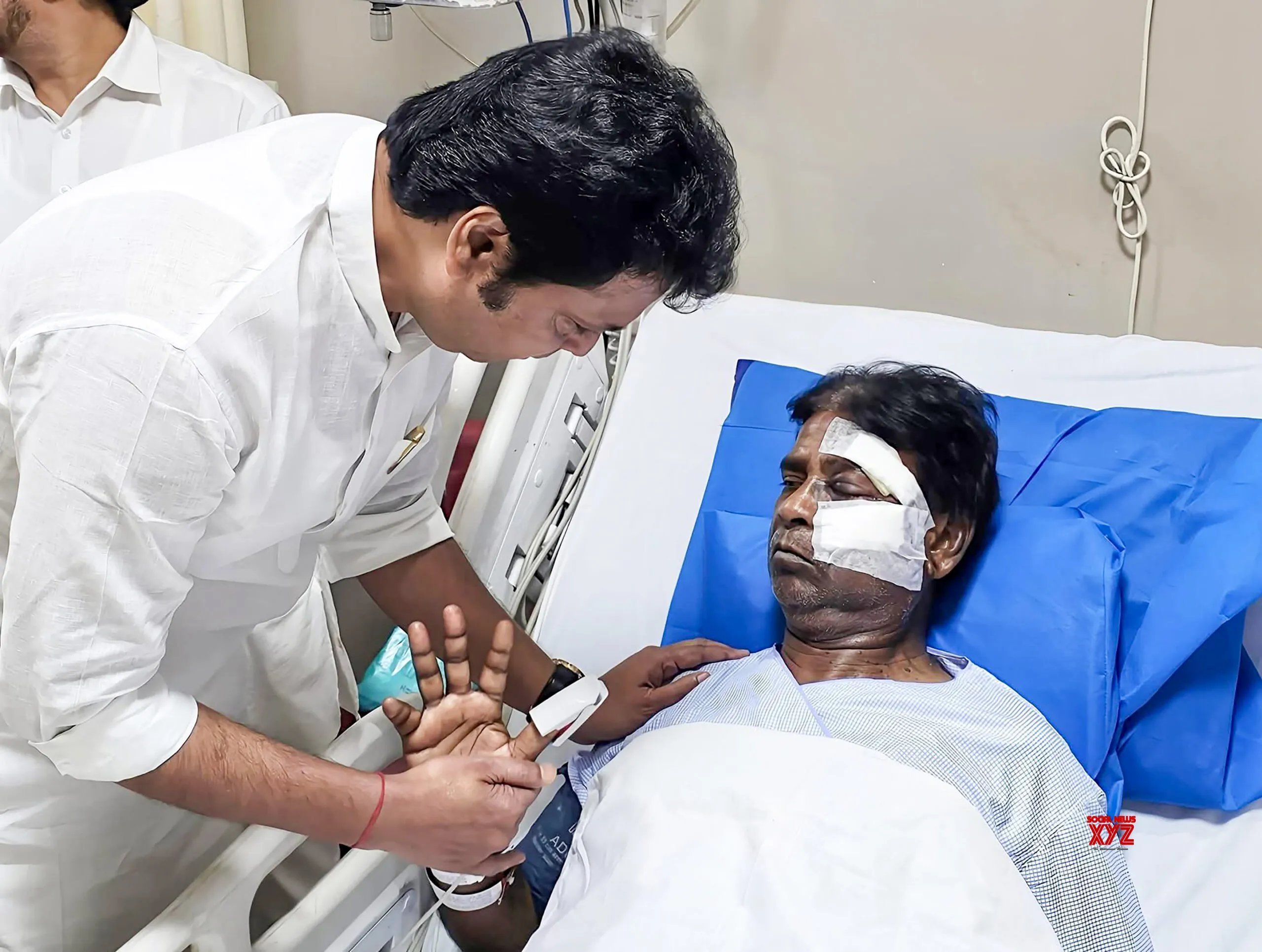 Injured BJP MP Khagen Murmu leaves for AIIMS Delhi for advanced treatment