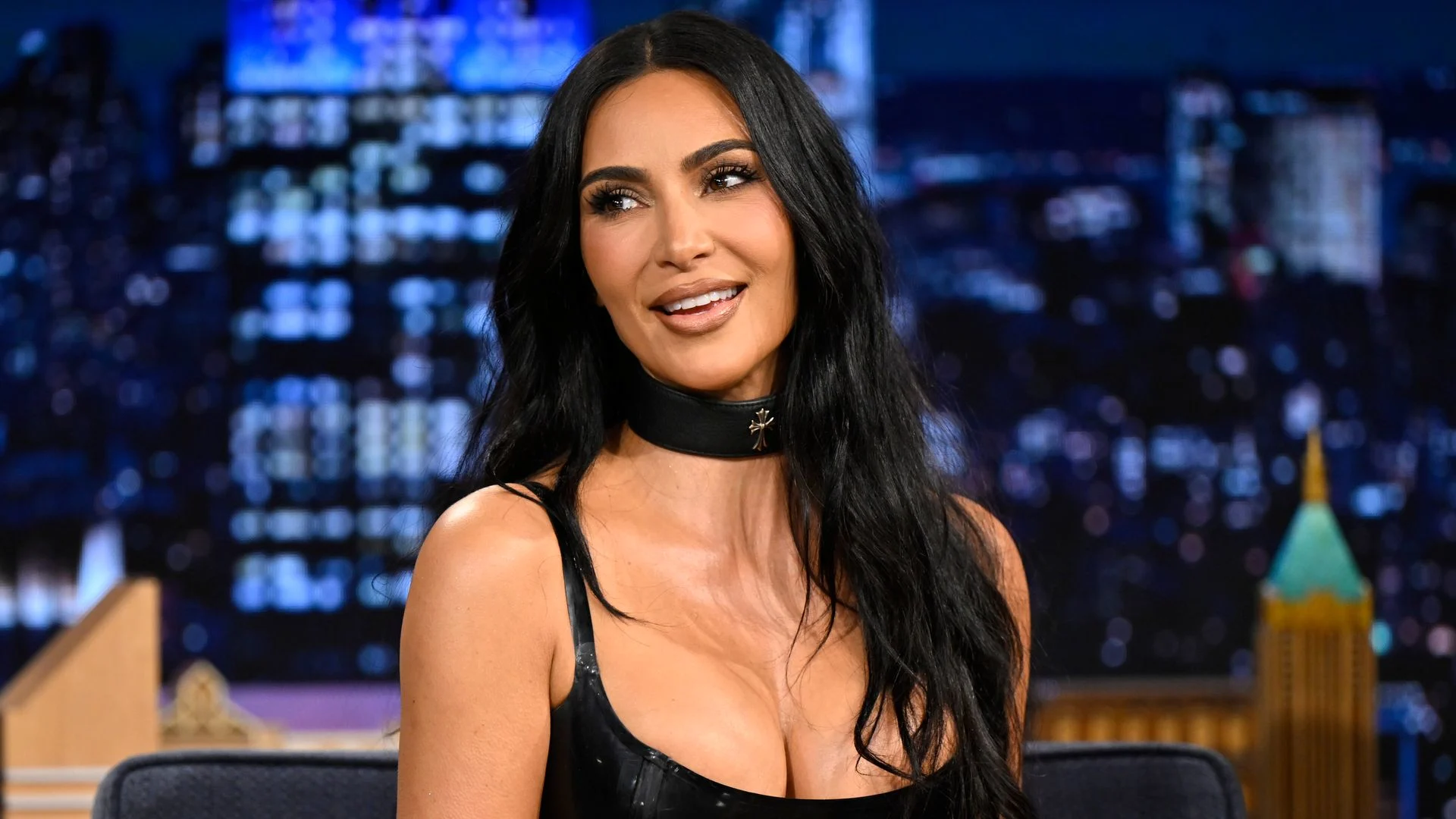 Kim Kardashian proves bustier cut-outs are autumn's answer to the naked dress trend